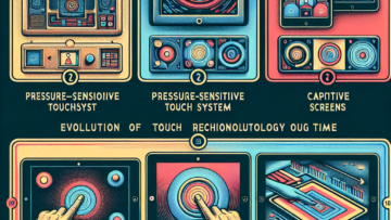 What were the first devices to use touchscreens?