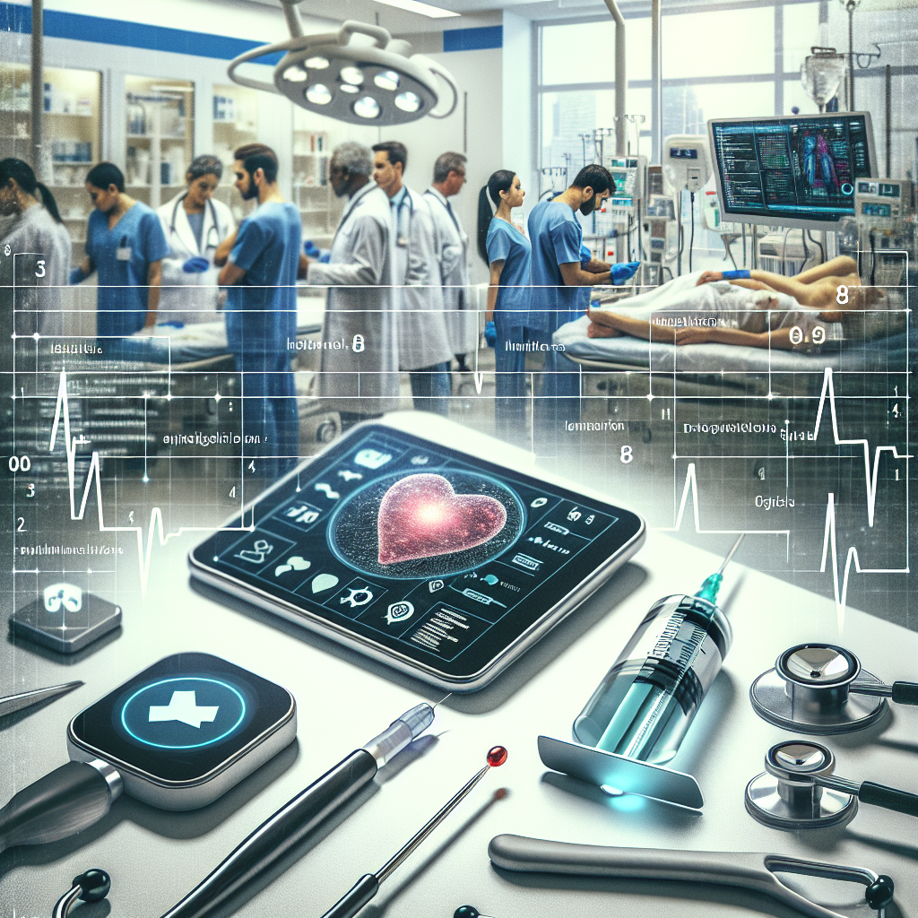 "An ethical hacker analyzing smart medical equipment on a laptop, highlighting concerns about cybersecurity and patient safety in healthcare technology."