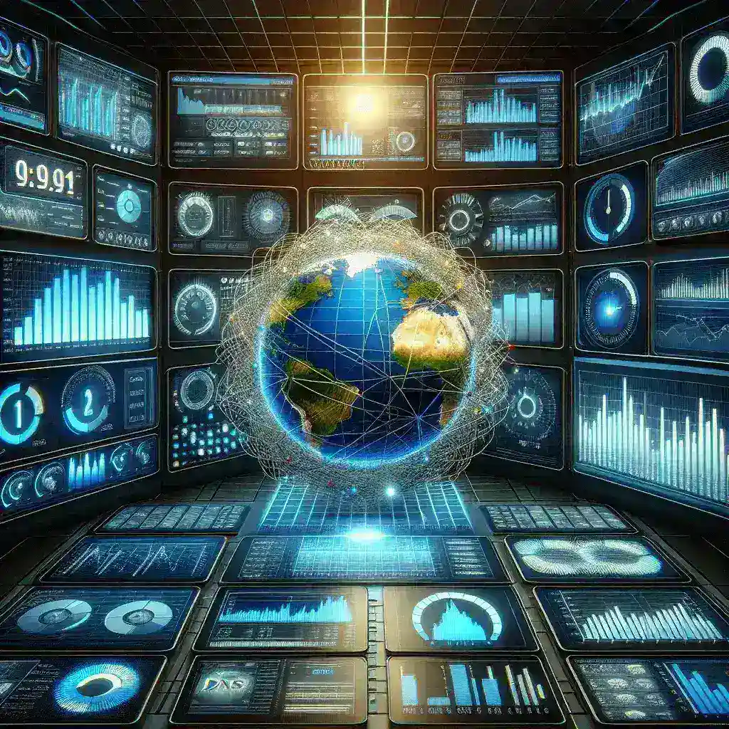 "DNS analytics dashboard displaying key network performance metrics and optimization insights for effective monitoring and troubleshooting in IT infrastructure."
