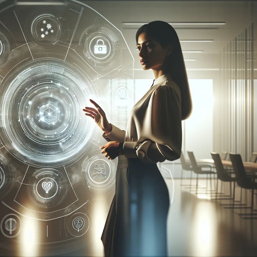 "Irina Ghose discussing technology trends and leadership strategies at a conference, highlighting innovative solutions for business growth."