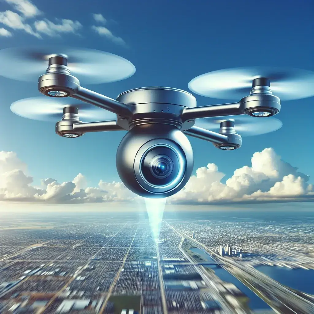 "High-resolution image of the Insta360 Sphere 2, a cutting-edge drone accessory designed for seamless 360-degree video capture, showcasing its sleek design and advanced camera technology in action against a scenic aerial backdrop."