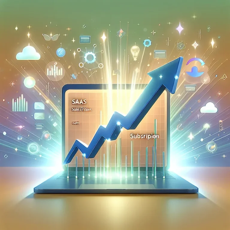 "Dashboard displaying SaaS subscription analytics with key metrics and graphs for data-driven growth strategies, highlighting user engagement and revenue trends."