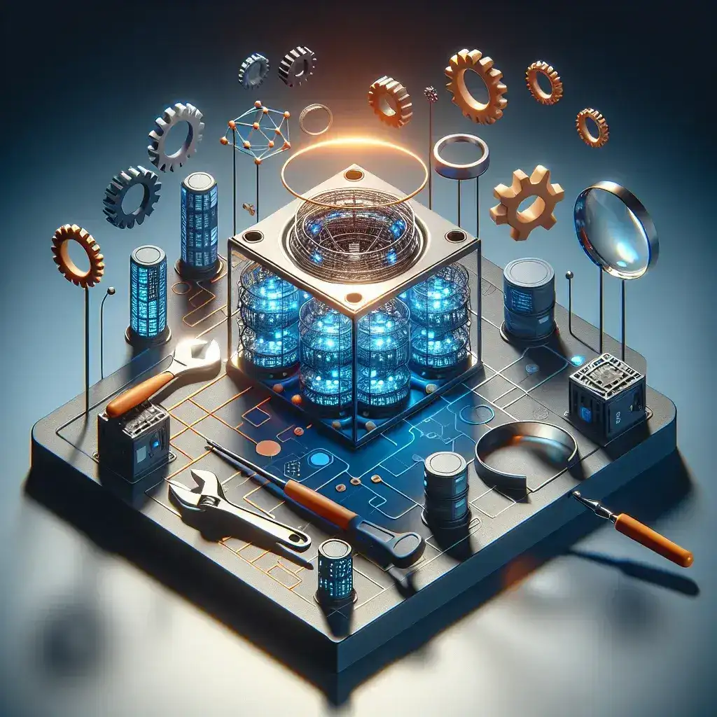 "Image showcasing essential edge computing management tools for modern infrastructure solutions, featuring dashboard interfaces and analytics visualizations for efficient data processing and resource management."